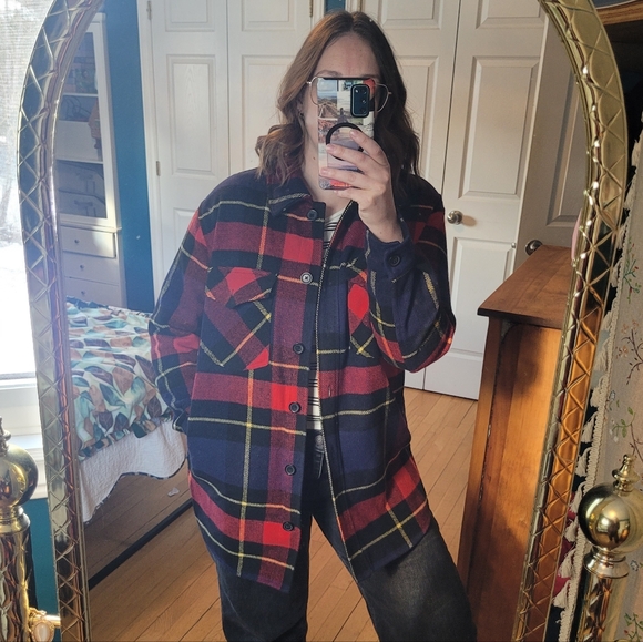 Plaid Utility Jacket - Picture 2 of 6